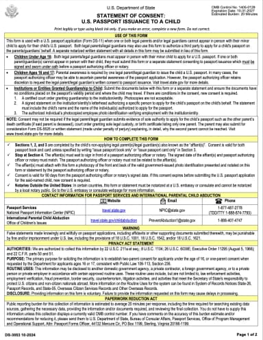 DS-3053 Form