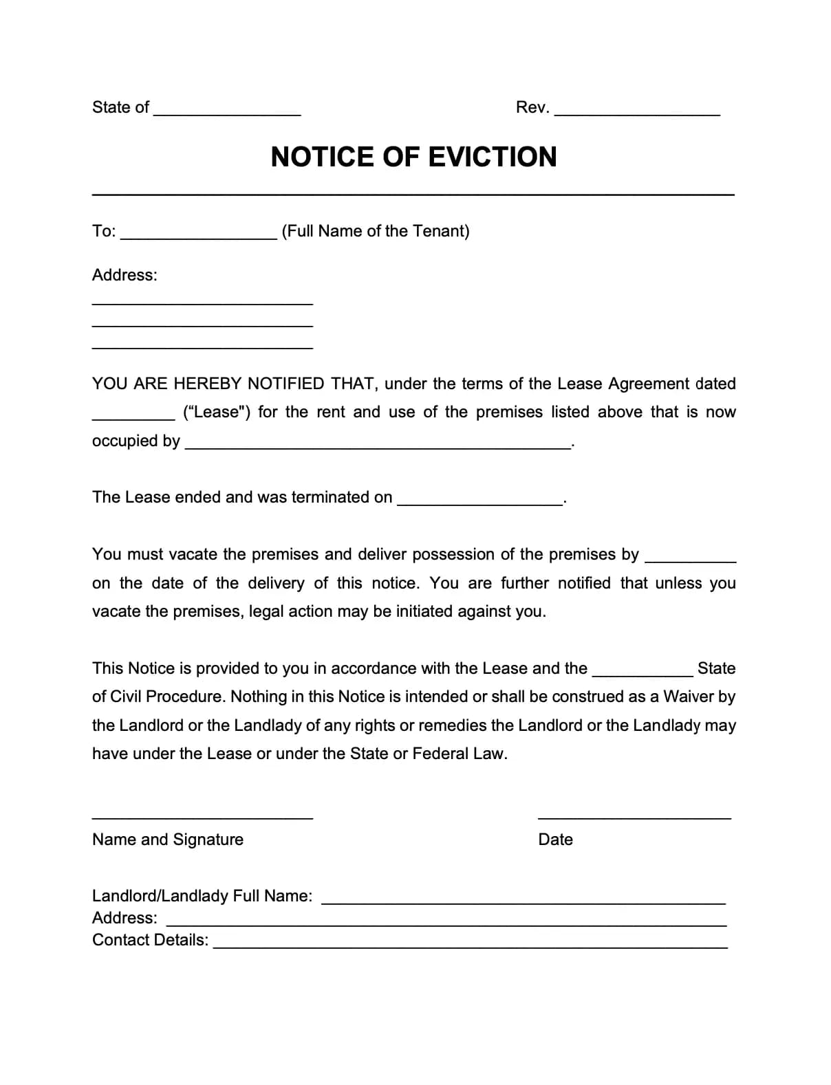 standard-eviction-notice-template