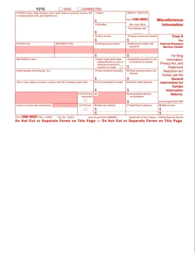 1099-MISC Form