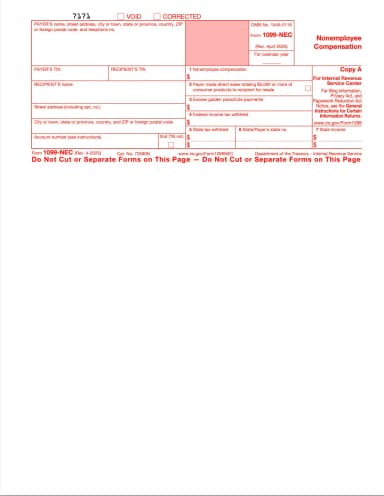 1099-NEC Form