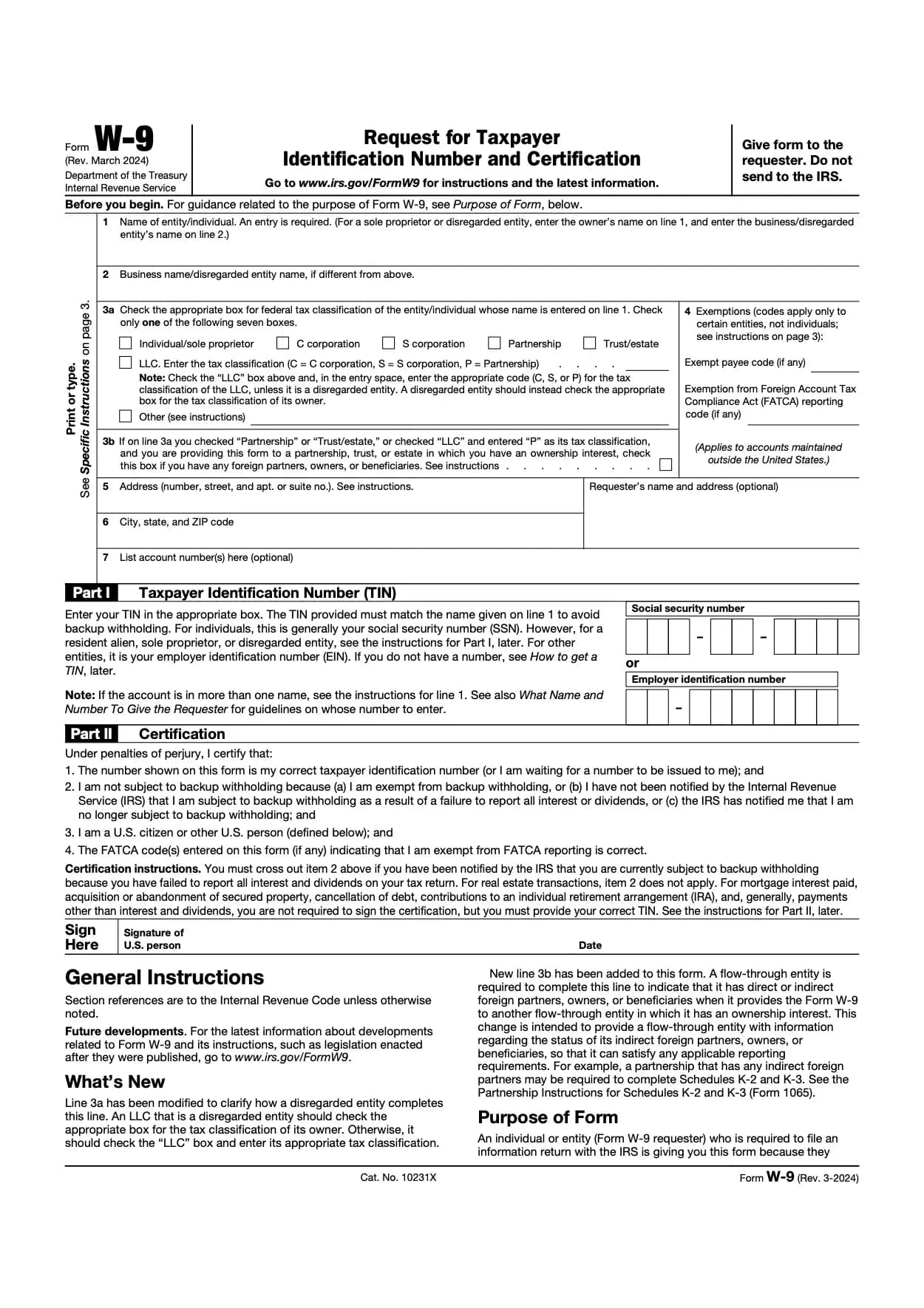 Form w9