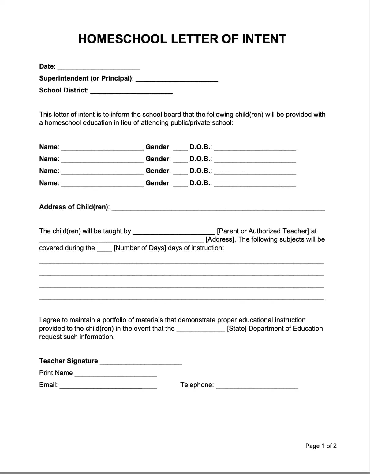 homeschool-letter-of-intent-template