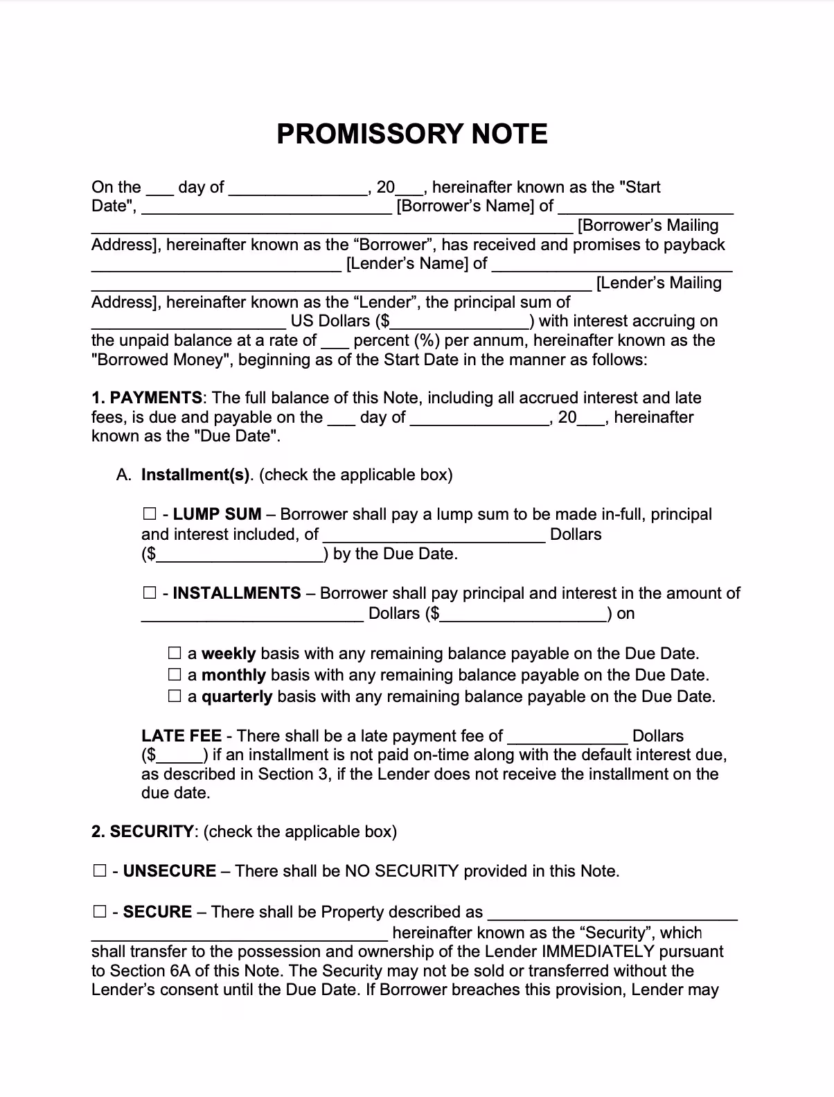 promissory-note-template